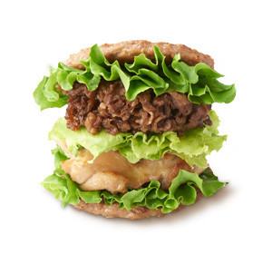 【新商品】モスバーガー、肉と肉を肉で挟んだ にくにくにくバーガーを発売してしまうwwwwwwwww