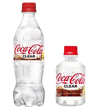 コカ・コーラ　透明色の「コカ･コーラ クリア」を新発売「新しい驚きを求める日本人の為に開発しました」