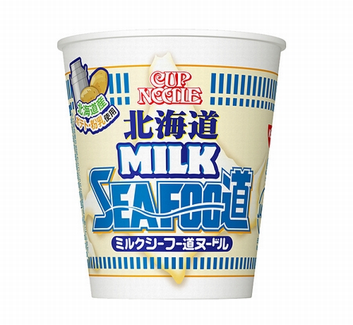 日清食品「カップヌードル 北海道ミルクシーフー道ヌードル」を発売する。価格は180円（税別）。