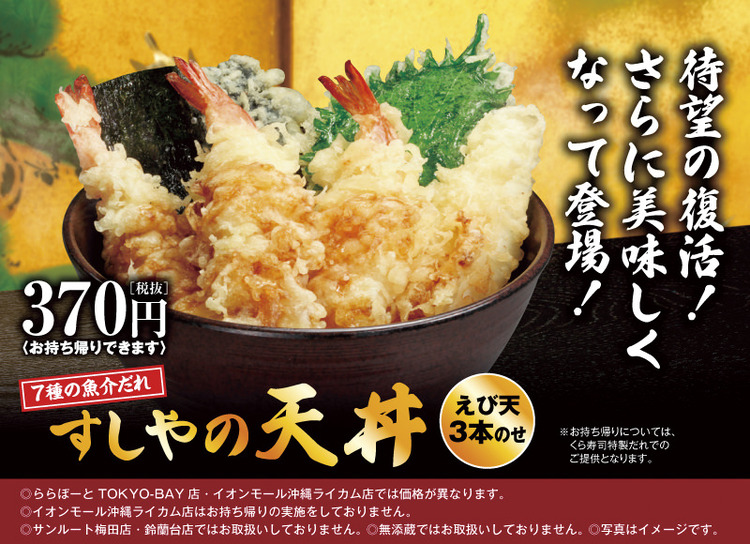 【朗報】くら寿司、「すしやの天丼」をわずか370円で提供